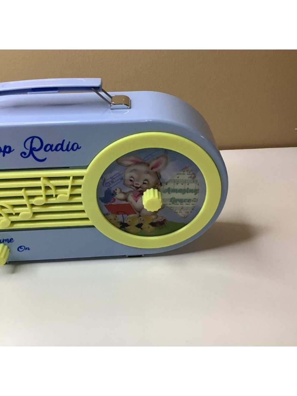 Blue Mr. Cottontail Bunny Hop Radio Plays Music Easter Toy Talking - Picture 2 of 9